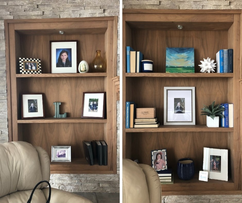 bookcase styling ideas, wooden bookcases, shelving near a fireplace, shelving ideas