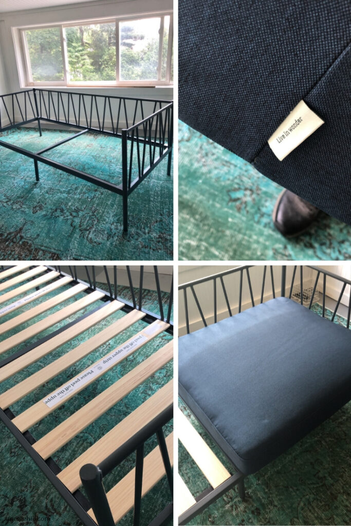 Easy to Assemble Sturdy industrial modern metal frame sofa 