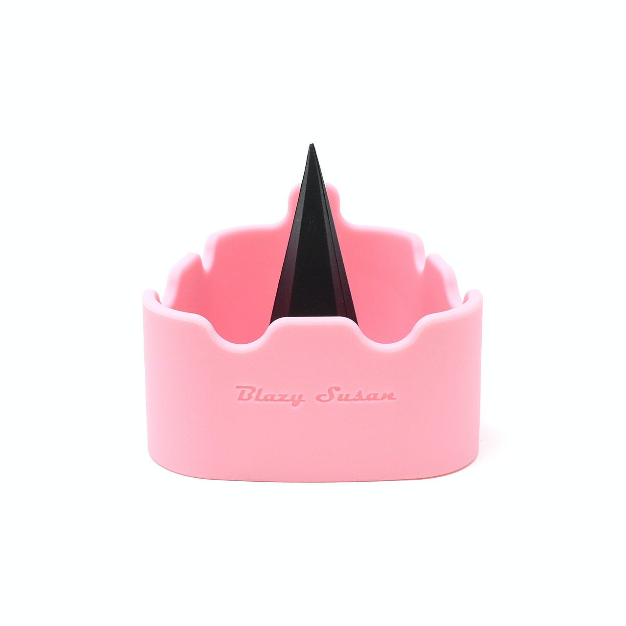Pink ashtray.