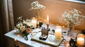 Engagement Table Decoration at Home
